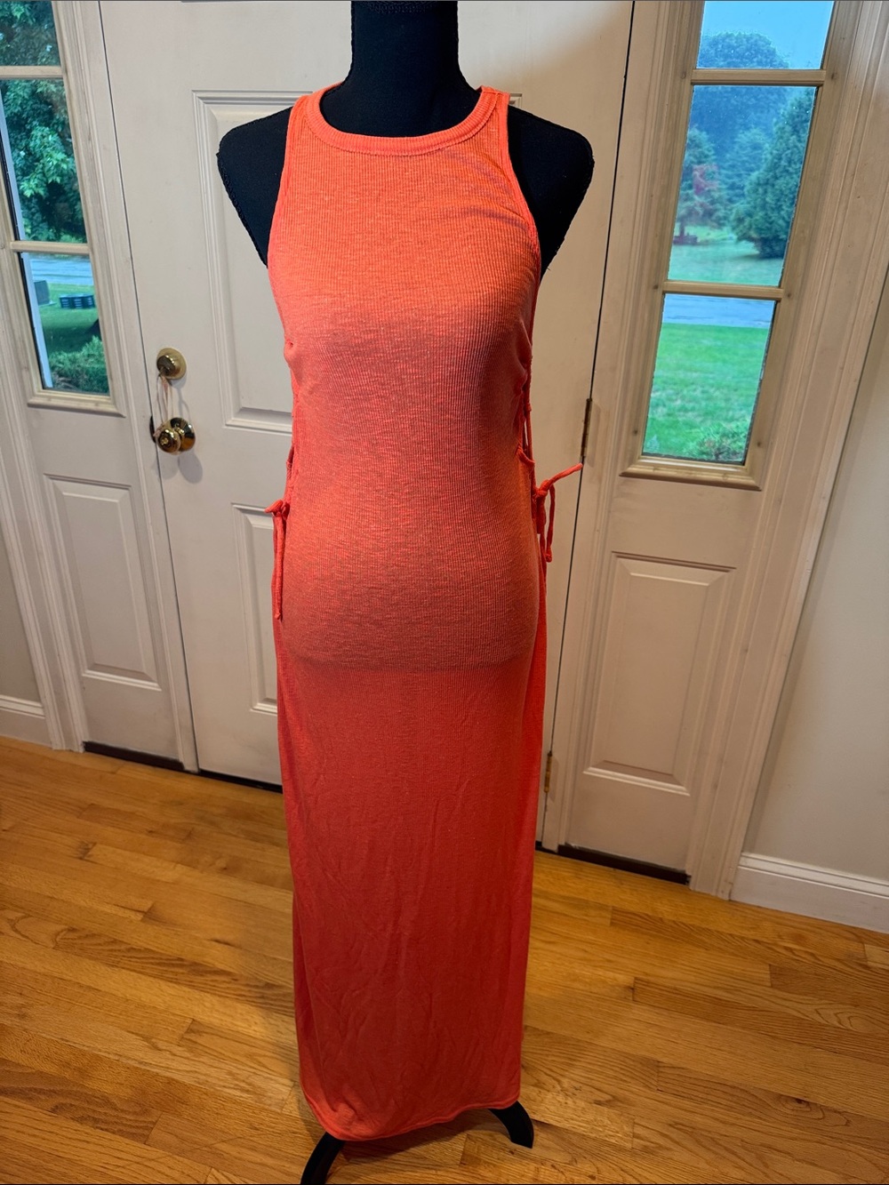 Free People Beach Side Tie Cover Up Knit Maxi Dress Size Small